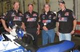 Amsoil snowmobile racing team with Kent Whiteman Amsoil Dealer